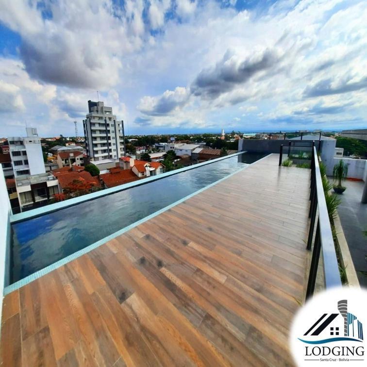 Apto Moderno Con Piscina De Borde Infinito Santa Cruz de La Sierra Exterior foto